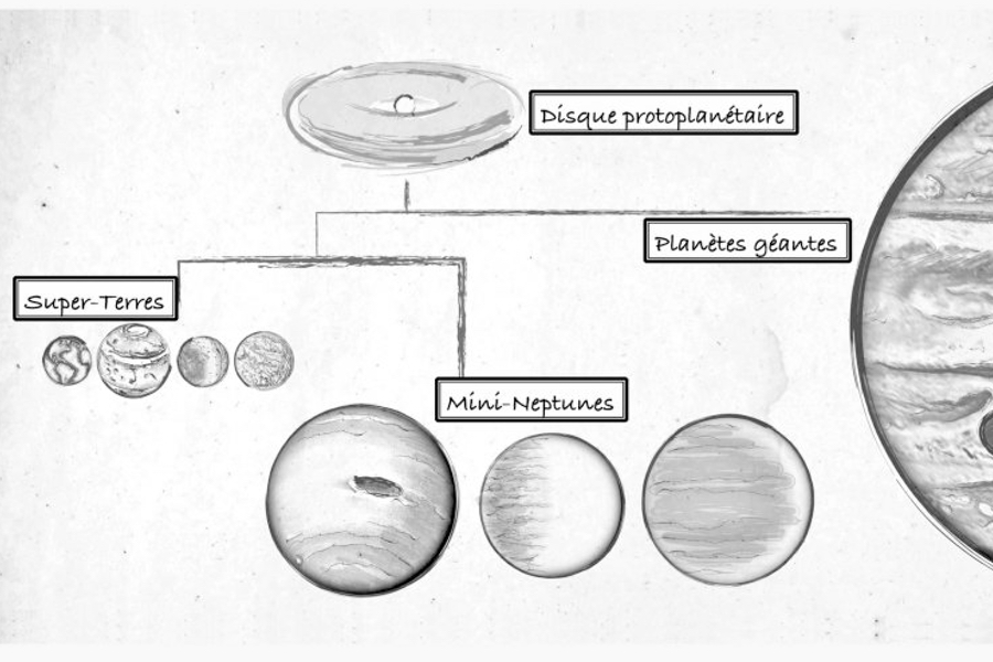This drawing illustrates the major families of exoplanets. (Credit: NASA/Kepler/Caltech/T. Pyle)