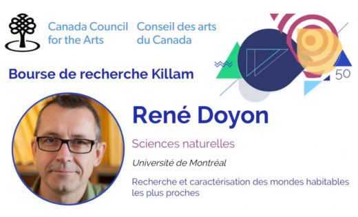 René Doyon reçoit une bourse de recherche Killam