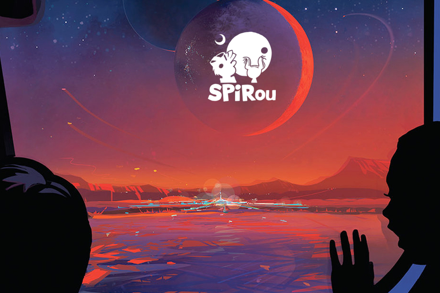 SPIRou is about to begin its exploration of planetary systems around nearby red dwarf stars, such as the TRAPPIST-1 system, shown here in an artistic representation as seen from TRAPPIST-1 e. (Credit: NASA/SPIRou)