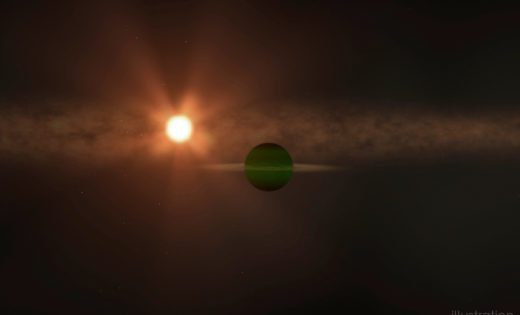 Discovering an exoplanet around AU Mic