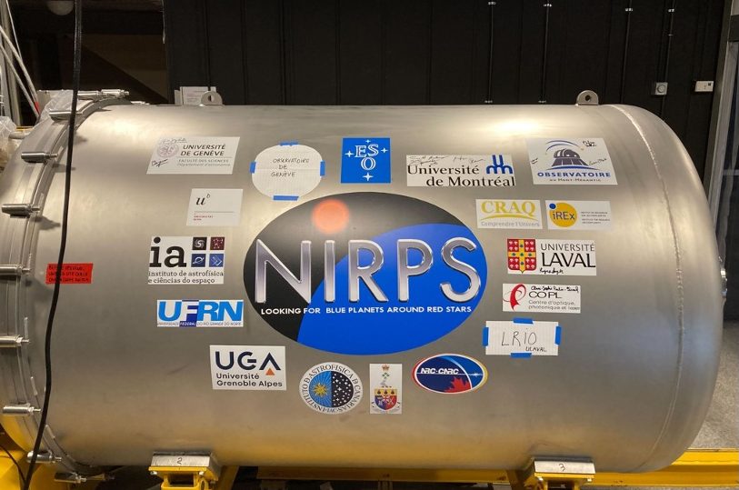 The NIRPS spectrograph cryostat, which maintains the instrument at very low temperatures.
