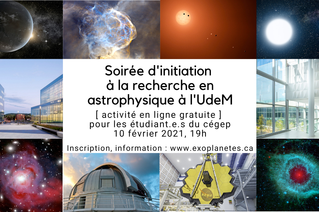 2021 Soirée d’initiation à la recherche en astrophysique