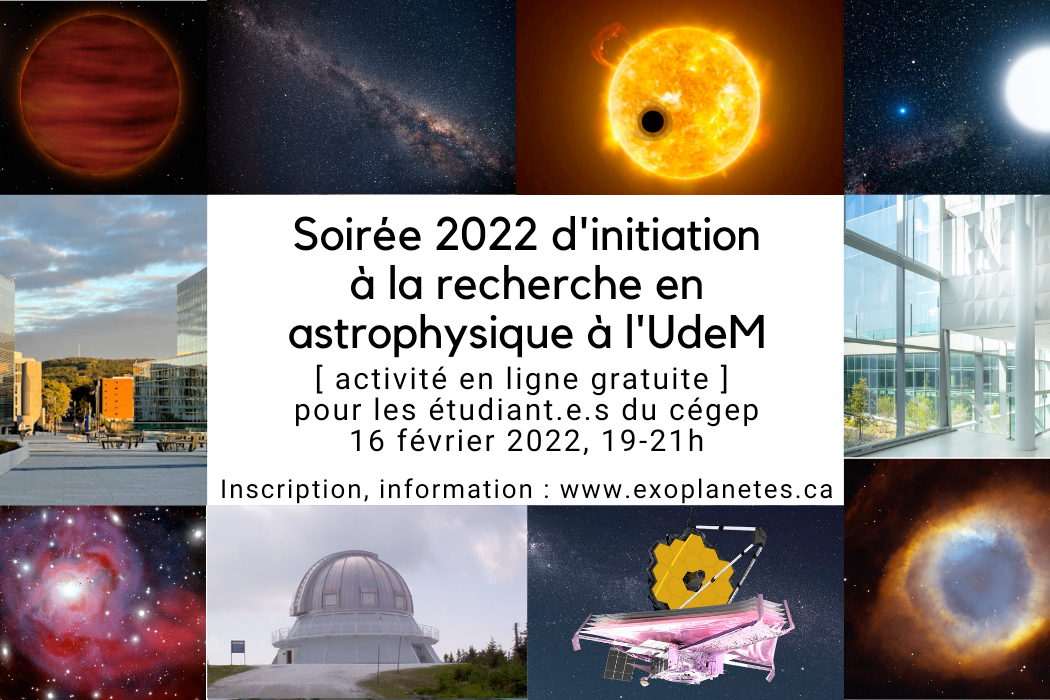 Soirée d’initiation à la recherche en astrophysique 2022