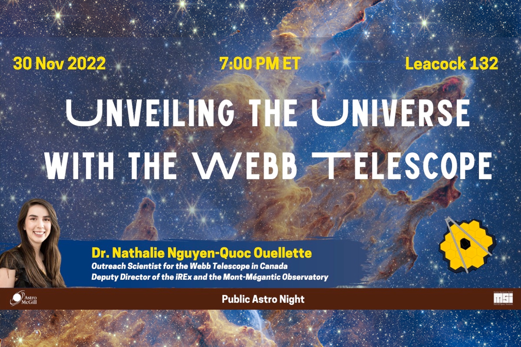 Public Astro Night: Unveiling the Universe with Webb