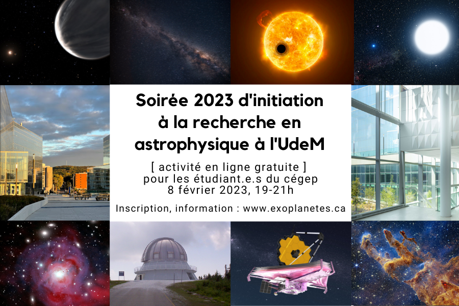 2023 Soirée d’initiation à la recherche en astrophysique