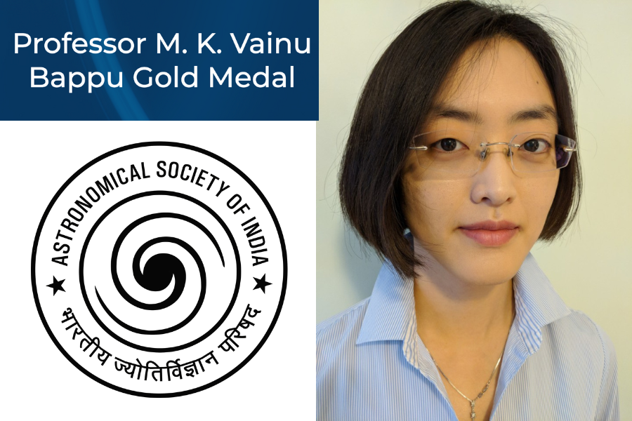 Dr. Eve J. Lee receives the 2022 Vainu Bappu Gold Medal