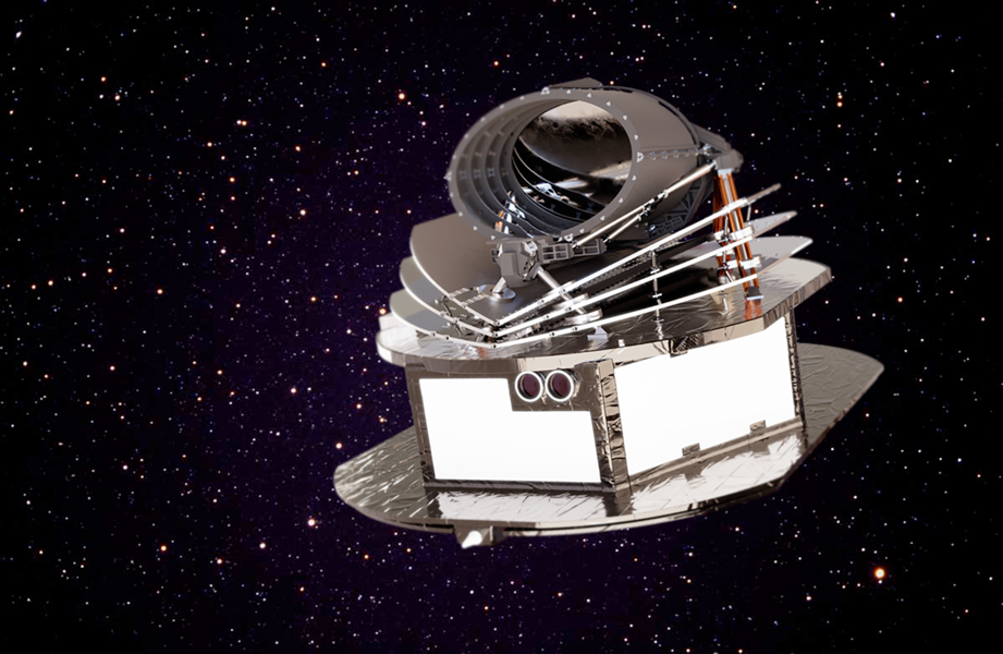 An artist's view of the Ariel Space Telescope. (Credit: European Space Agency)
