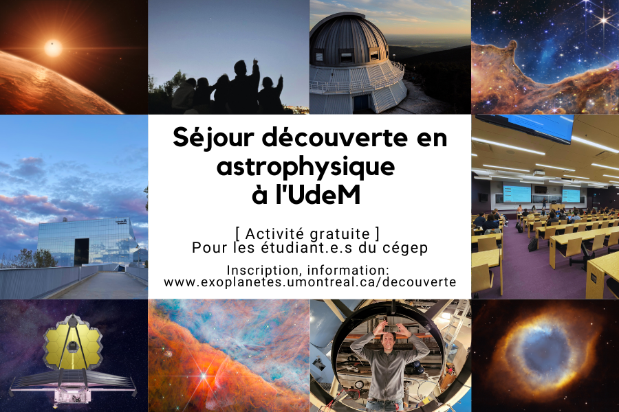 Astrophysics Discovery Event (séjour découverte en astrophysique)